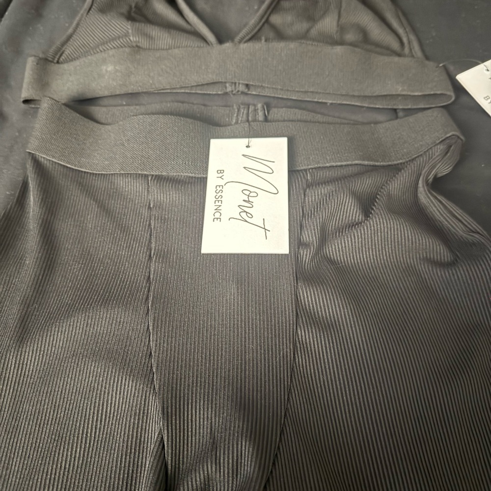 Monet Black Ribbed Ensemble